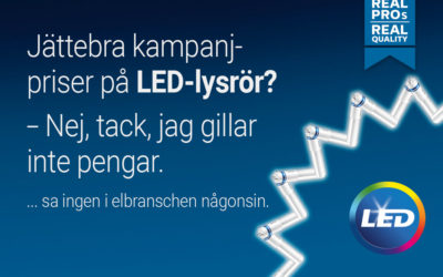 Jättebra kampanjpriser på LED-lysrör