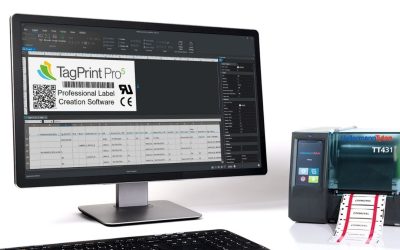 Termotransferskrivare TT431 med etikettprogram TagPrint PRO